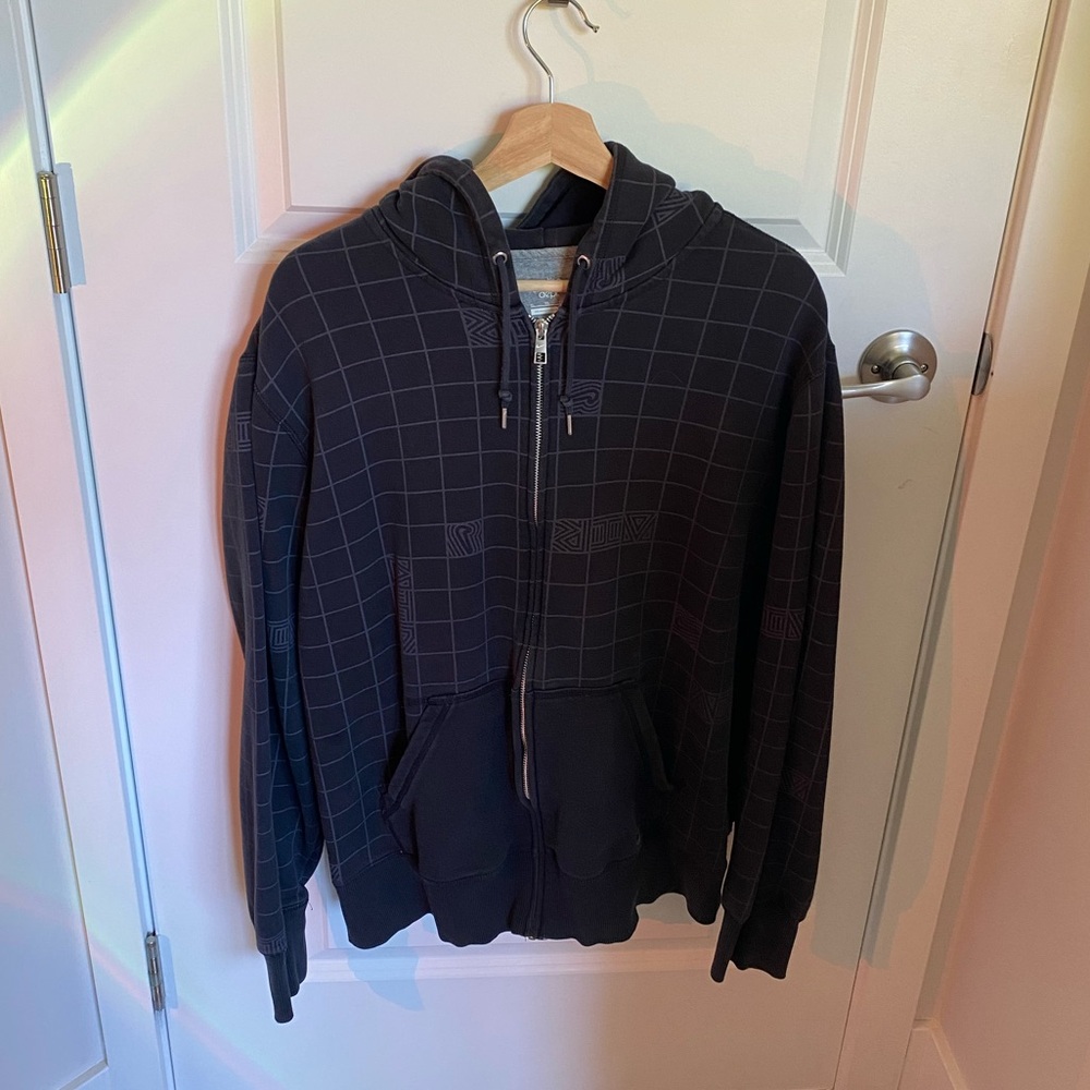 vintage men’s black nike zip up hoodie